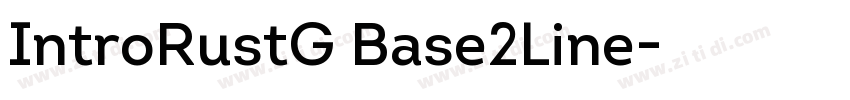 IntroRustG Base2Line字体转换